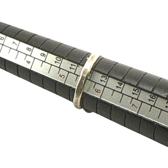 Vintage Navajo Sterling Silver Turquoise Green Stone Statement Ring Southwestern - Picture 7 of 8